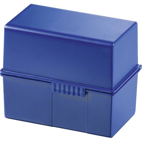 HAN Karteikasten 976-14 DIN A6 quer max. 400Karten PS blau