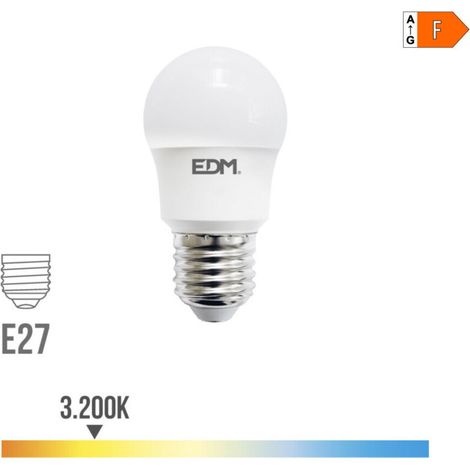 Ampoule LED Sphérique E27 8,5W 880lm 3000K Lumière Chaude Ø4,5x8,6cm