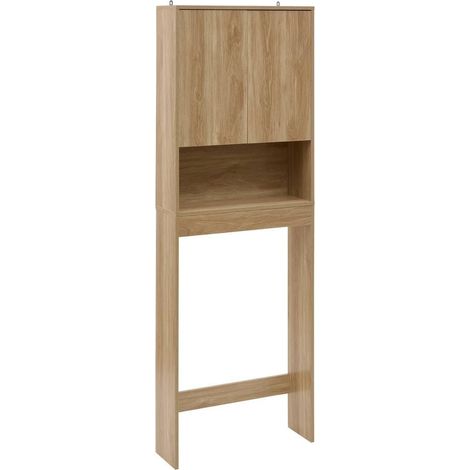 Meuble WC 2 Portes "Abana" 180cm Naturel (1/5)