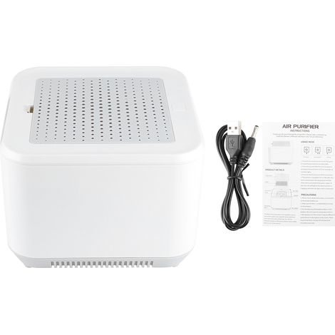 1 Purificador de aire inalámbrico, limpieza UV, 2 velocidades, carga USB, para salón/dormitorio de 32-54 m² (1/5)