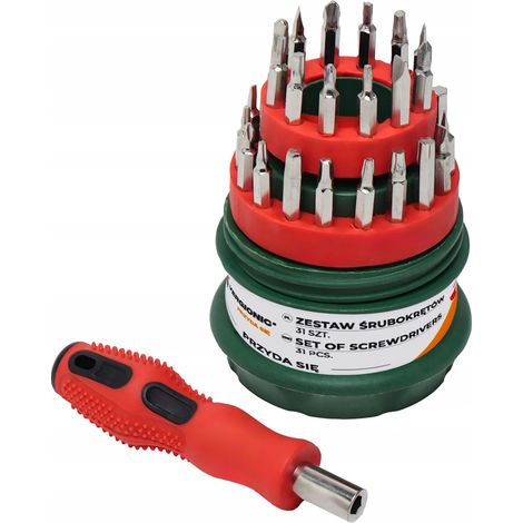 3-in-1 Präzisionsschraubendreher-Set mit Torx-Bits, 31-teilig, Vergionic (1/5)