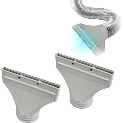 Générique Kit Fenetre pour Climatiseur Mobile, Adaptateur de Tuyau d'Échappement à Fenêtre Plate, Idéal (Deux pièces) (1/5)