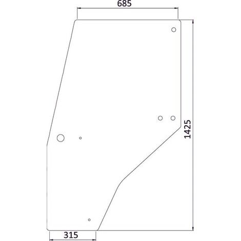 Vetro portiera UNIVERSALE 144950A1KR