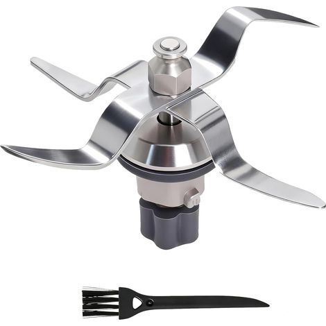 Lame de rechange en acier inoxydable pour Silvercrest Monsieur Cuisine Connect et Smart – Joint silicone et brosse de nettoyage inclus (1/5)