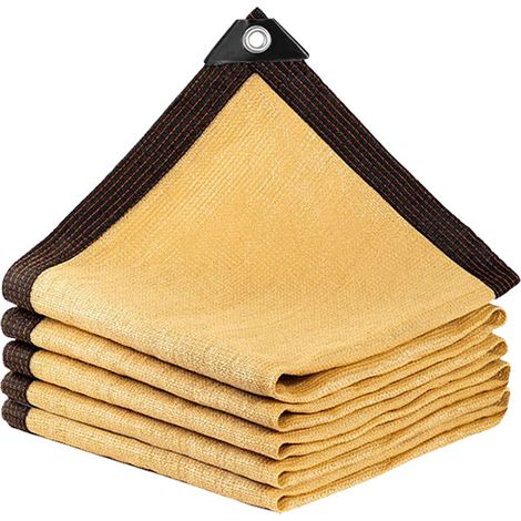 Malla de sombreo, tejido cortavientos para invernaderos con ojales, para invernaderos, jardines, pérgolas, patios y césped. (1/5)