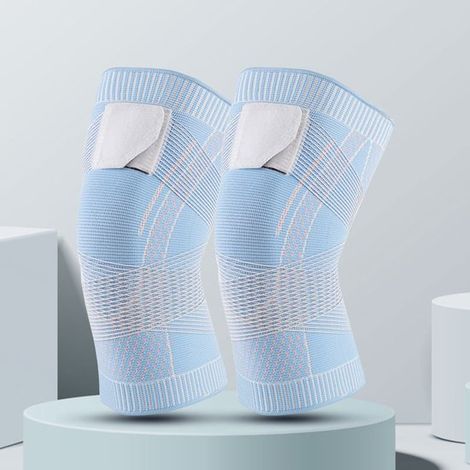 1 paire de manchons de compression ajustables pour genoux, unisexes – Adaptés à la course à pied, aux sports de plein air et à la musculation. Soutien (1/5)