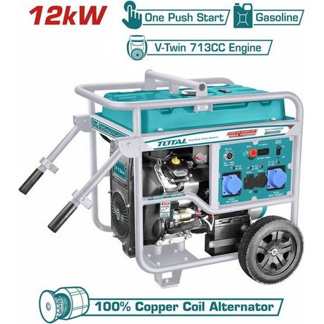 TOTAL - Generatore di Corrente Carrellato - 12Kw