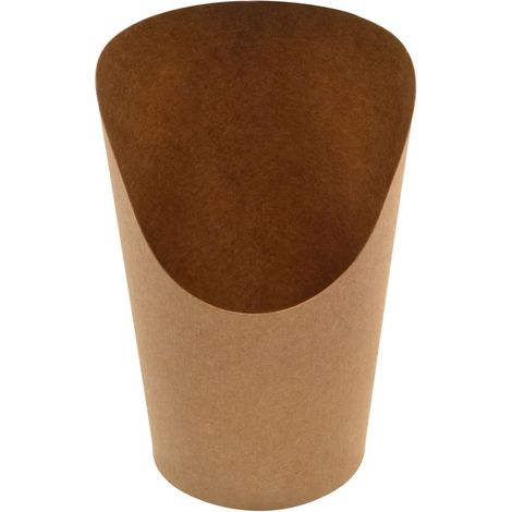 Pot à wraps / frites en carton kraft 360 ml - 1000 unités - Betik