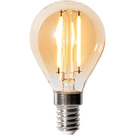 E14 Dimmable LED Bulb P45 Gold 3W 250 lm 2200K (1/5)