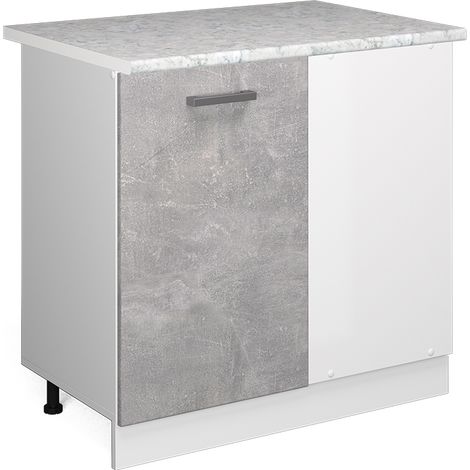 Armario de esquina R-Line, Hormigón, 86 cm , ET Mármol, Vicco (1/5)