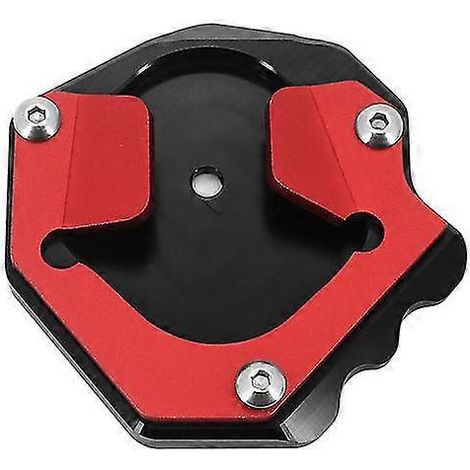 Motorradzubehör: Seitenständer-Verlängerung mit Fußstütze für Yamaha XT1200Z Super Ténéré (2014) – Rot – ohne Logo (1/5)