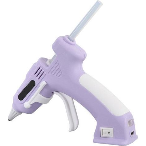 Pistolet à Colle Chaude - Sans Fil - Batterie Li-ion 2000 mAh - Chauffage en 90 s - Pour Artisanat et Réparation - 10 Bâtons de Colle 7 mm (1/5)
