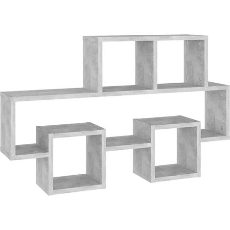 Maison Exclusive - Wandregal in Autoform Betongrau 82x15x51 cm Ho (1/5)