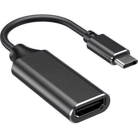 USB Type-C to HDMI 4K Adapter (Thunderbolt 3 Compatible) with Audio and Video Output for Samsung Note 9/S9, Huawei Mate 20 etc. (Black) (1/5)