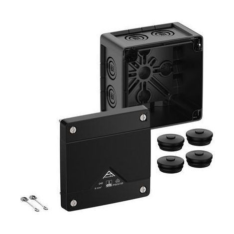 Caja de derivación Spelsberg 40400001 negro 102x102x70 mm