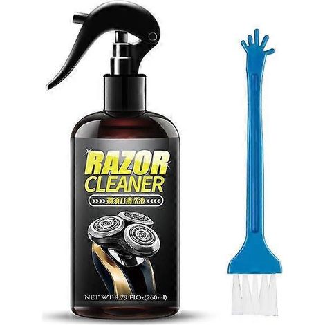 Solution nettoyante pour rasoir et tondeuse, spray nettoyant inodore pour rasoir électrique, élimination des odeurs et prévention de la rouille, usage domestique (1/4)