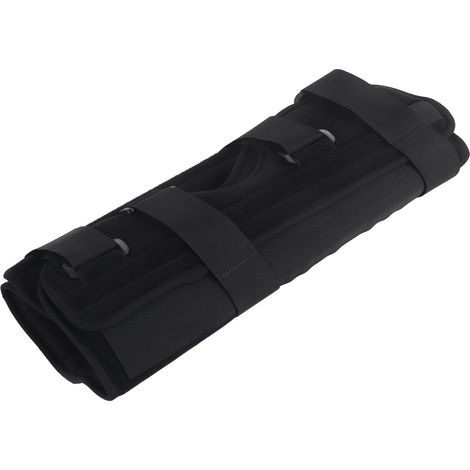 Attelle de genou réglable 3 panneaux, soulagement de la douleur, récupération rapide, immobilisateur jambe pour entorses, luxations, blessures, longueur 32 cm (1/5)