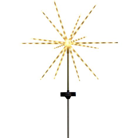 Lampe feu d'artifice solaire -  - Blanc Chaud