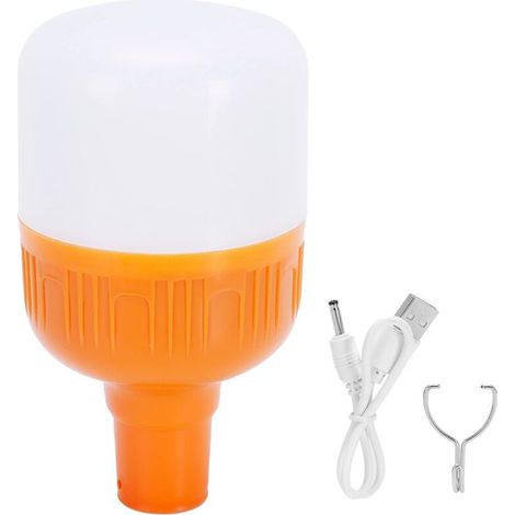 Ampoule de Secours LED Ampoule de Lampe de Charge USB Portable Gardez L'éclairage Pendant les Pannes de Courant pour le Camping en Plein Air du Marché Nocturne 5V 60W,Lumière D'Extérieure (1/5)