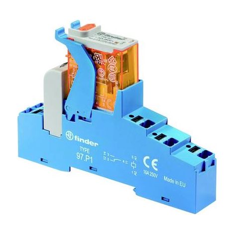 Finder 4C.P1.8.012.0060 Interface relais 12 V/AC 10 A 1 inverseur (RT) 1 pc(s) Y525313 (1/2)