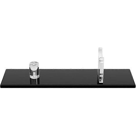 Transparenter Präsentationsständer für Cutter, stabiles Acryl-Aufbewahrungsregal für Cutter. – 26,7 x 6,4 x 6,4 cm – Schwarz (1/4)