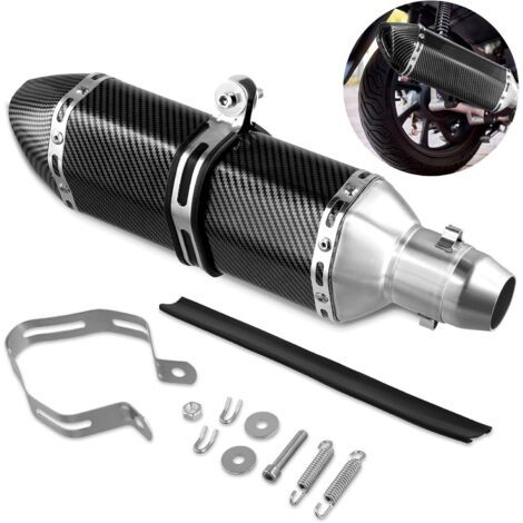 Tuyau d'échappement universel pour moto, tuyau d'échappement d'amortisseur de moto 38mm 51mm 1,5 "2", accessoires amovibles pour moto, pour Dirt Bike Street Bike Scooter ATV