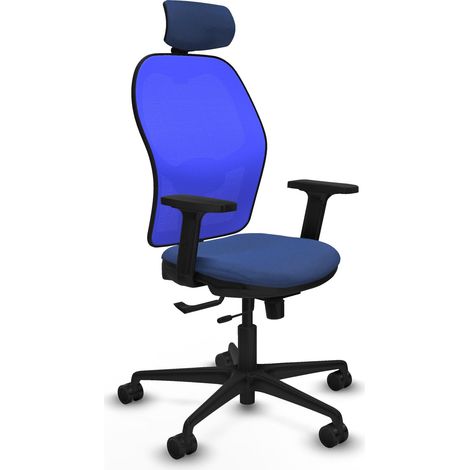 Chaise de bureau piqueras y crespo Jorquera bleu mousse 50 mm (1/2)