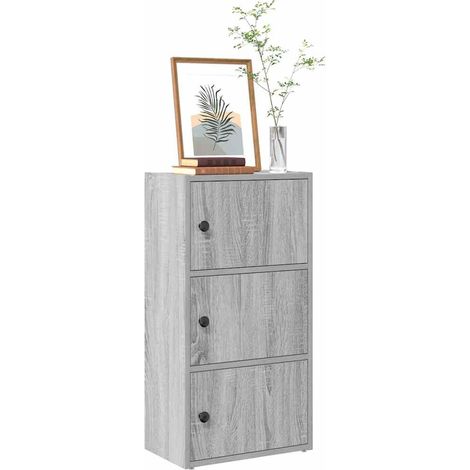 Bücherregal Grau Sonoma 40x24x77 cm Holzwerkstoff