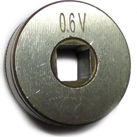 Galet en acier Type D pour fil plein, diamètre 0,6/0,8 mm, compatible avec Easymig 110, 130 et 140