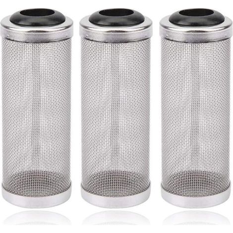 3 pcs Garde de Filtre d'Aquarium,Garde de Protecteur de Filtre de Maille d'Aquarium, Filtre de Crépine D'admission pour les Crevettes de Poisson, Empêchent le Poisson D'être Aspiré dans le Filtre,16mm (1/4)