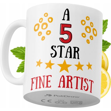 Tazza per un artista, divertente e umoristica, per caffè e tè, con grafica e testo divertenti, ideale per compleanni, onomastici e festività. Tazza premium per occasioni speciali, per casa, ufficio, l (1/5)