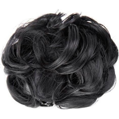 Chignon ondulé et bouclé, pince à cheveux, extensions de queue de cheval, chouchous, postiches - 13 (1/4)