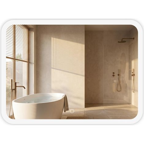 Specchio Rea Top-3 80X60 Transparent 80X60 Led