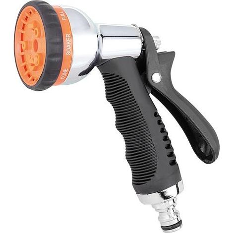 Pistolet d'arrosage 8 jets réglable raccord rapide - Claber