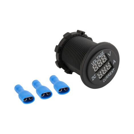 DEESSE SHOP-12-24V Voiture Moto DC Double LED Voltmètre Numérique Ampèremètre Ampère Voltmètre Jauge. (1/5)