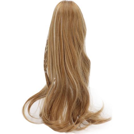 Hochtemperatur-Seidenperücke für BJD-Puppen, lang und lockig mit Pony, Leinenfarbe 1/3 (1/5)