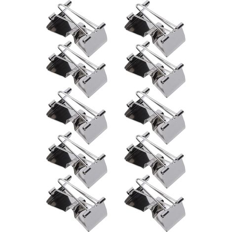 Lot de 10 clips métalliques en acier inoxydable, entretoises (1/5)