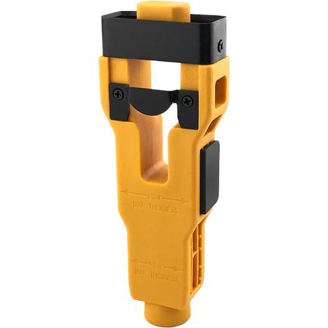 Outil d'Installation de Mortaiser pour Portes, Kit de Fraises à Trous avec Outil de Marquage de Précision, Outillage Ergonomique De Précision Pour Bricolage Pro Et Passionnés (1/5)
