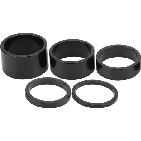 5 pièces rondelle de fourche avant vélo aluminium, entretoise de direction VTT, cales de fourche (1/5)
