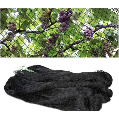 Rete anti-uccelli 5 m x 30 m, rete in nylon nero per piante da frutto, rete di protezione contro gli uccelli (1/4)