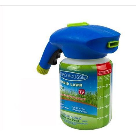 Innovativer Saatgutsprüher mit Flüssigschaum für Rasenflächen, inklusive Sprühflasche – Für gleichmäßige Aussaat, Rasenflächen, Sportplätze, Gärten, Saatguterhaltung (1/4)
