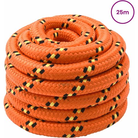Maison Exclusive - Bootsseil 4 mm 25 m Orange (1/5)