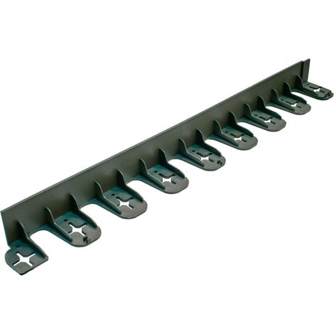 Rasenkanten, Beeteinfassung, Beetumrandung, PE/PP 60mm, Umrandung Gartenbeet oder Kiesbeet - Schwarz
