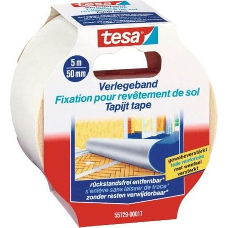 TESA cinta moquetas removible tesa 50mmx50m sin residuos , 0UNIDADES