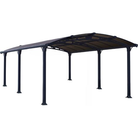 Gazebo de jardin 502x359cm gris anthracite - Palram - 705533