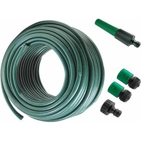 TUBO GIARDINO GIARDINAGGIO ACQUA 10 MT METRI IRRIGAZIONE + RACCORDI 1/2" 071