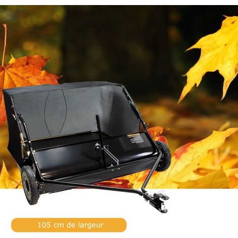 Remorque Ramasse - Feuilles, Pelouse 105 cm Pour Tondeuse Auto Portée (1/5)