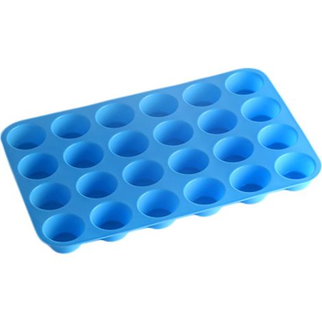 Moule A Mini Muffins - Silicone Alimentaire 100 % - 24 Cavités - Antiadhésif - Sans BPA - Lave-Vaisselle - Pour Cupcakes Et Préparations Keto (1/5)