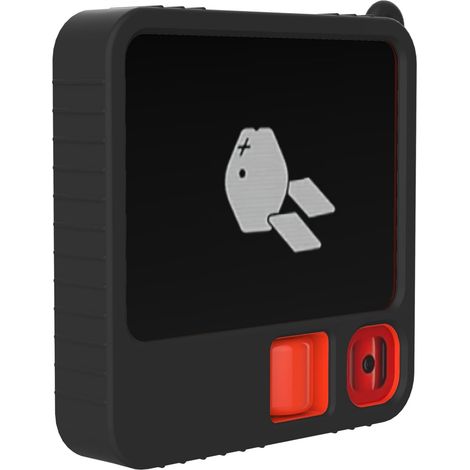 Silikonhülle Für Rabbit R1 Ai-Gerät, Vollständige Schutzhülle, Hautfreundlich, Schmutz- Und Stöße, 5 Farben (Schwarz) (1/5)