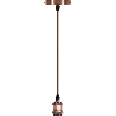 Portalampada a sospensione Vintage Bronzo 1 x E27 Aigostar (1/8)